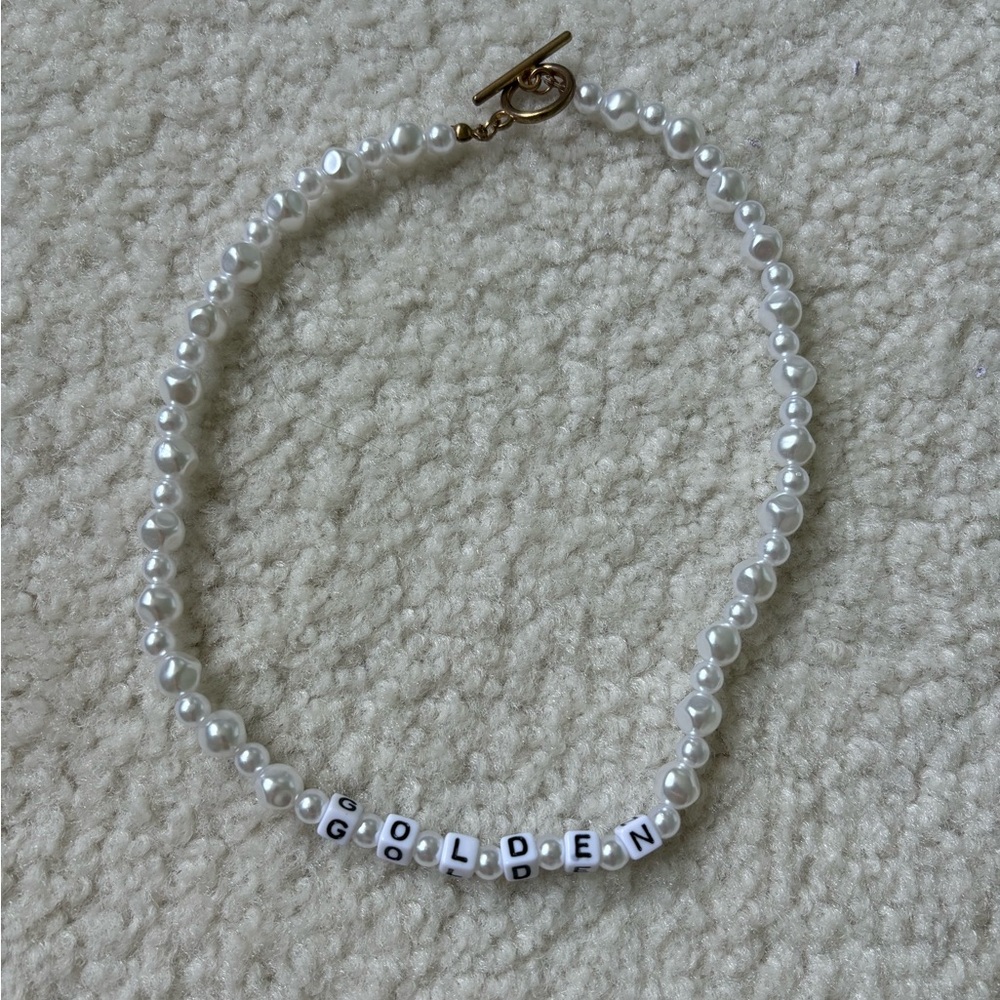 Pearl Golden Beaded Necklace